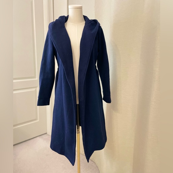 Hooded Fleece Trench Coat - Picture 2 of 12